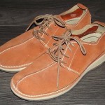 11.5 W Men’s Burnt / Dark Orange Timberland Lace Up Suede Shoes 11 1/2 Excellent