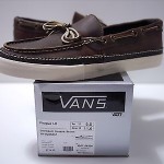 NEW VANS X HORWEEN PIRAGUA LX SZ 9.5 BOAT SHOES VAULT HAVANA BROWN SLIP ON DQM