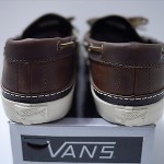 NEW VANS X HORWEEN PIRAGUA LX SZ 9.5 BOAT SHOES VAULT HAVANA BROWN SLIP ON DQM