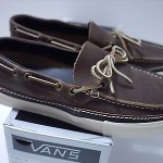 NEW VANS X HORWEEN PIRAGUA LX SZ 9.5 BOAT SHOES VAULT HAVANA BROWN SLIP ON DQM