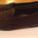 Cole Haan Pinch Penny Dark Brown Suede Leather Slip-On Loafers Shoes Size 11.5