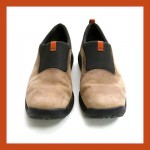 Cole Haan Country Nike Air mens slip on shoes size 9 tan suede