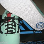 VANS SKATEBOARDING MENS GRAPH LOW LXVI SKATE SHOES MINT GREEN RED SIZE 12 NEW