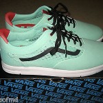 VANS SKATEBOARDING MENS GRAPH LOW LXVI SKATE SHOES MINT GREEN RED SIZE 12 NEW