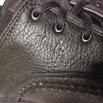 CLARKS PORTLAND Cushioned Black Leather OXFORD TravelTrek Shoes 4-Eye 9 1/2 W US