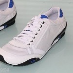 $90 Diesel TAKE Sz 9 w BOX Men’s Shoes White & Blue Leather Fashion Sneakers