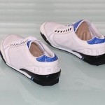 $90 Diesel TAKE Sz 9 w BOX Men’s Shoes White & Blue Leather Fashion Sneakers
