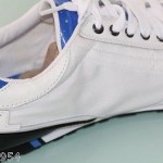 $90 Diesel TAKE Sz 9 w BOX Men’s Shoes White & Blue Leather Fashion Sneakers