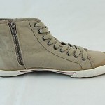 100% Authentic NIB Hugo Boss Orange Beige Men’s Zip-up Side Shoes sz. 9 $