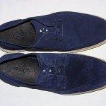 Cole Haan Lunargrand Wingtip Oxfords, Suede Upper, Navy/Off-White, 8 M, New