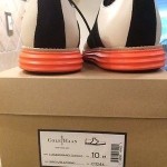 NEW COLE HAAN LUNARGRAND SADDLE 10M BIRCH/BLK/ORNG C11244