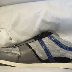 NEW Hugo Boss Orange MENS SNEAKERS – SIZE US 8 – Multi-Color Steirling 1 grey