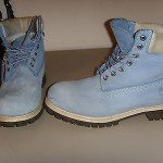 6″ Premium Timberland Boot Baby blue nubuck leather Used