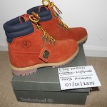 Timberland Ronnie Fieg 6 in 40 below boot DS size 9.5 rust kith bred gamma foam