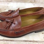 COLE HAAN PINCH AIR TASSEL LOAFER SADDLE TAN MENS SIZE 10.5