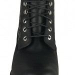 Timberland 6 inch Panel Mens Boots Black Leather 47586 Sz 7.5 M