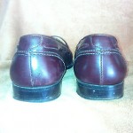 MENS COLE HAAN RED BURGUNDY LOAFERS SLIP ONS SHOES SIZE 11 D USED
