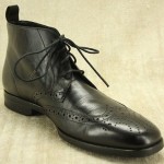 Hugo Boss Black ‘Matans’ Leather wingtip ankle boots size 7 Lace up Shoes mens