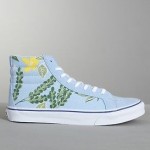 VANS VAN DOREN SK8 HI SLIM BLUE BELL HAWAIIAN FLORAL MENS 9.5 NEW NIB WOMENS 11