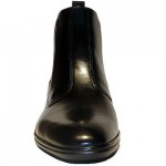 $295 New HUGO BOSS Black Ankle Dress Boots Mens 12 45 Casual Pull-on 12.5 45.5