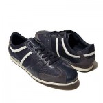 $225 Hugo Boss Mens Sneakers Navy Blue 11 44 Shoes Trainers 10.5 Sport Kicks