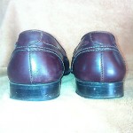 MENS COLE HAAN RED BURGUNDY LOAFERS SLIP ONS SHOES SIZE 11 D USED