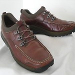COLE HAAN NIKE AIR BROWN CASUAL LEATHER SHOES 7.5 B NICE! NARROW
