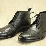 Hugo Boss Black ‘Matans’ Leather wingtip ankle boots size 7 Lace up Shoes mens
