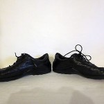 COLE HAAN Mens DRIVING Black Leather Oxford SNEAKERS Used SHOES Size 9.5