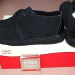 Clarks Desert Trek Originals black suede