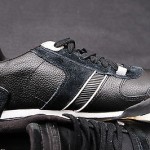 NIB Diesel Men’s Black Leather Fashion Casual Athletic Sneakers Shoes Size 8