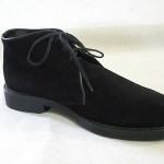 BOSS HUGO BOSS BOOTS MEN’S SHOES SIZE : 9.5M BLACK SUEDE ( MADE IN ITALY )