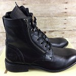 DIESEL MILITARY BOOT BLACK T8013 MENS SIZE 9.5