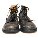 Diesel Tatra Black Men’s Leather boots shoes size US 12.5  EUR 46 New