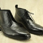 Hugo Boss Black ‘Matans’ Leather wingtip ankle boots size 7 Lace up Shoes mens