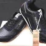 NIB Diesel Men’s Black Leather Fashion Casual Athletic Fashion Shoes Size 8