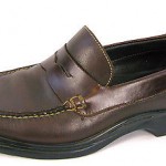 COLE HAAN 8.5 M Penny LOAFERS Leather BROWN Dress NIKE AIR soles SLIP ONS 8 1/2