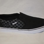 NEW MENS VANS ASHER BLACK SLIP ON CASUAL SHOES LOAFERS 13 MEDIUM