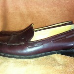 MENS COLE HAAN RED BURGUNDY LOAFERS SLIP ONS SHOES SIZE 11 D USED