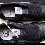 NIB Diesel Men’s Black Leather Fashion Casual Athletic Fashion Shoes Size 8