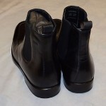 Authentic  HUGO BOSS Black Ankle All Leather Boots Shoes Size 11.5