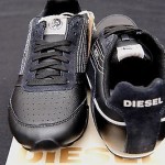 NIB Diesel Men’s Black Leather Fashion Casual Athletic Fashion Shoes Size 8