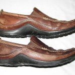Cole Haan Men’s 10.5 Brown distressed leather loafers driving shoes moccasins