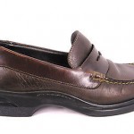 COLE HAAN 8.5 M Penny LOAFERS Leather BROWN Dress NIKE AIR soles SLIP ONS 8 1/2