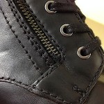 DIESEL MILITARY BOOT BLACK T8013 MENS SIZE 9.5