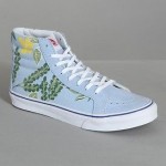 VANS VAN DOREN SK8 HI SLIM BLUE BELL HAWAIIAN FLORAL MENS 9.5 NEW NIB WOMENS 11