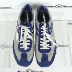 Mens Diesel Stylish Gray/Blue Leather Fashion Sneakers Shoes Sz. 13