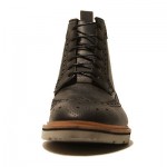 $325 NIB HUGO BOSS Black Mens Welted Boots 9 42 Dress Casual 9.5 Wingtip Brogue