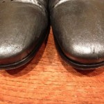 MEN’S DIESEL GUENO ANTHRACITE (GRAY) METALLIC LEATHER ANKLE BOOT, SZ 10.5 (EU44)