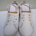 DIESEL MIDDAY WHITE LEATHER SHOES SNEAKERS 10.5 NIB